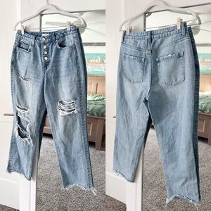 Altar’d State High Rise Distressed Jeans 28